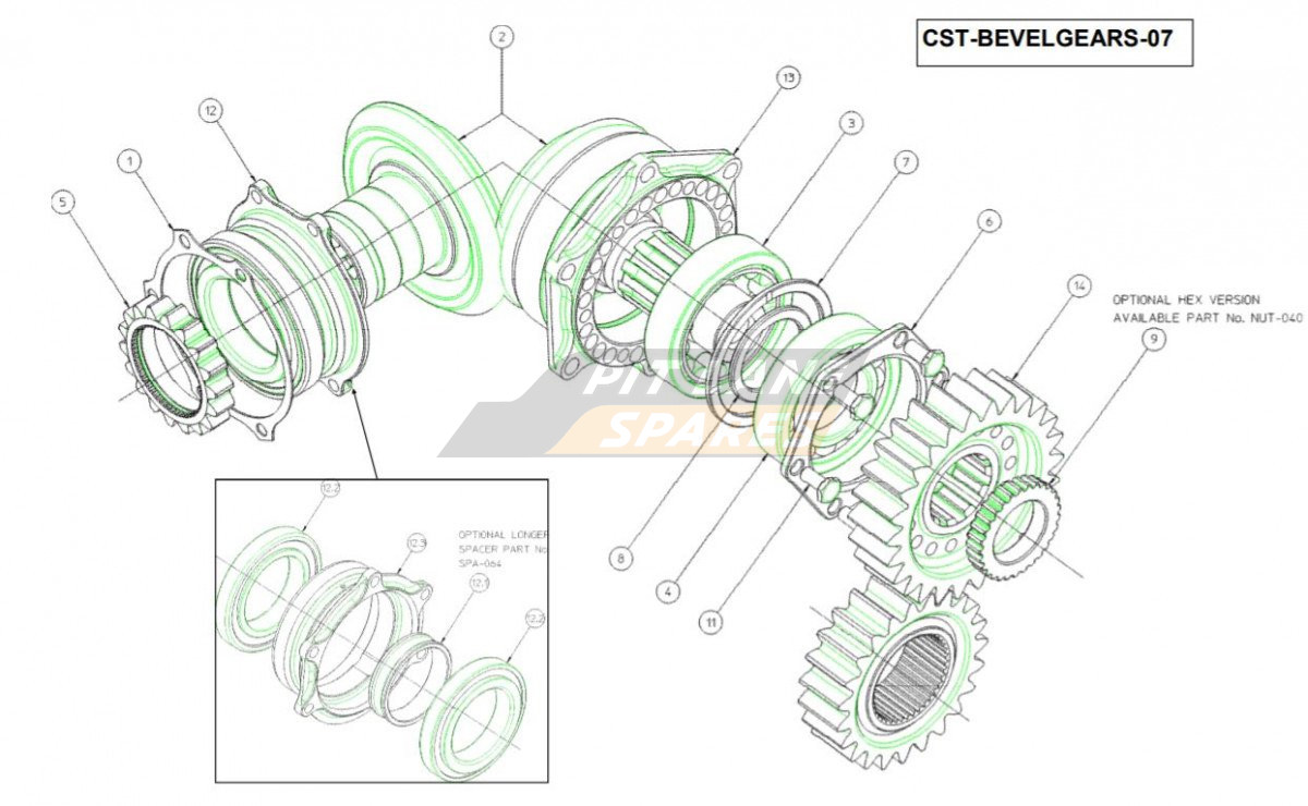 BEVEL GEARS Diagram